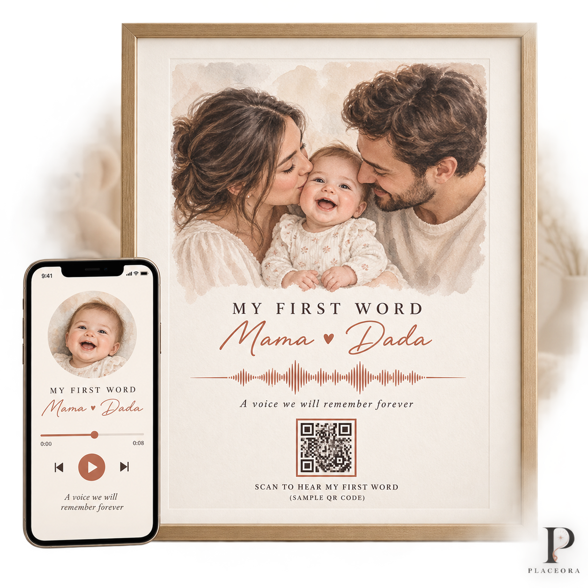 Voice of the Journey Memory Art – Personalized Photo Art with QR Audio