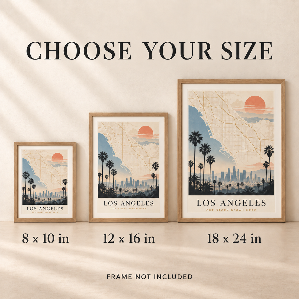 Personalized City Memory Poster – Custom Travel Keepsake