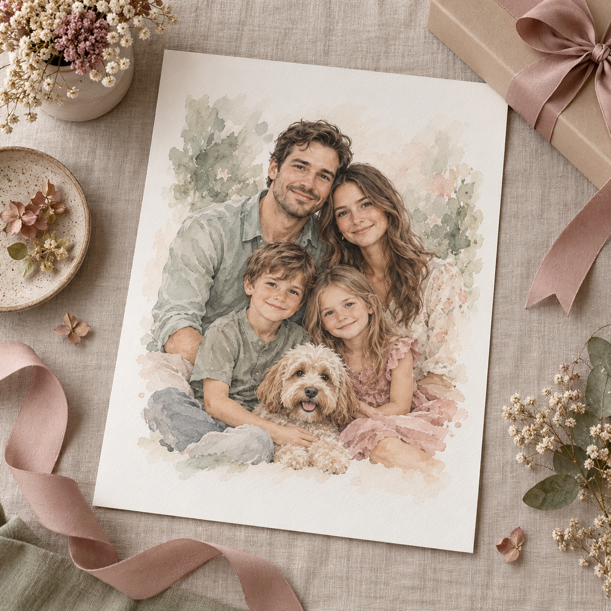 Personalized Family Memory Poster – Custom Family Keepsake