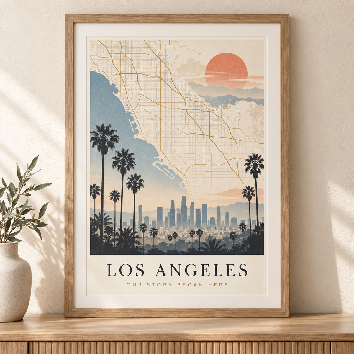 Personalized City Memory Poster – Custom Travel Keepsake