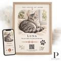 Personalized Pet Voice & Paw Print Memory Art – QR Audio Keepsake