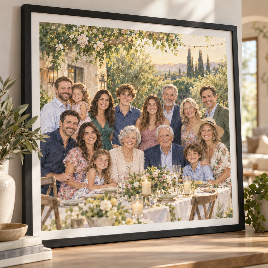 Personalized Family Memory Poster – Custom Family Keepsake
