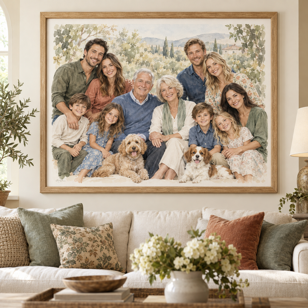 Personalized Family Memory Poster – Custom Family Keepsake